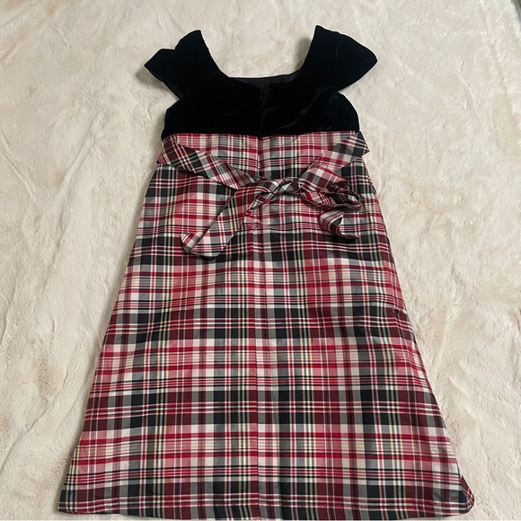 Perfectly Dresses Holiday dress sz 8 girls in plaid red and black - Picture 2 of 3